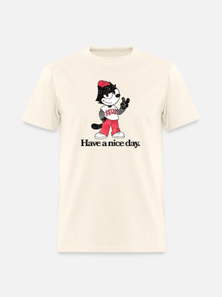 Felix The Cat In Skater Style & Have A Nice Day - Men's T-Shirt - sweet cream heather