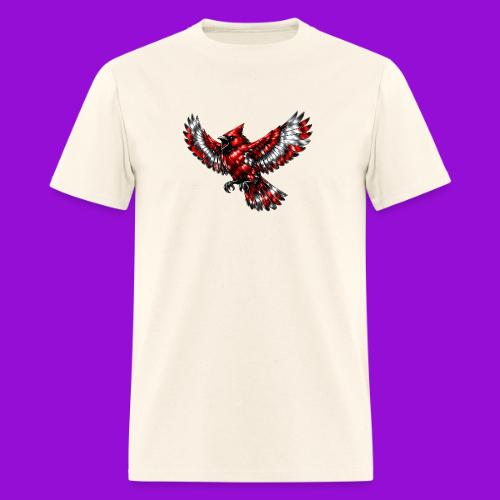 Silver Cardinal in Flight - Men's T-Shirt