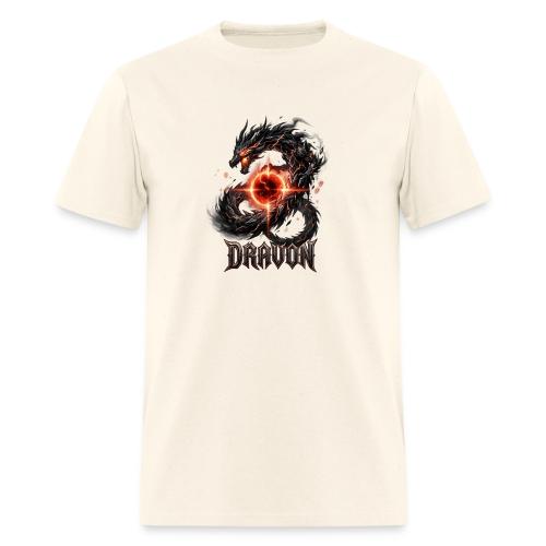 Dravon Fire Dragon Dark Fantasy Graphic T-Shirt - Men's T-Shirt