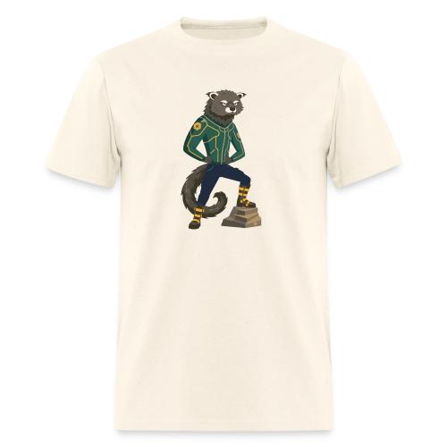 Raccoon Ranger in Neon Armor - Men's T-Shirt