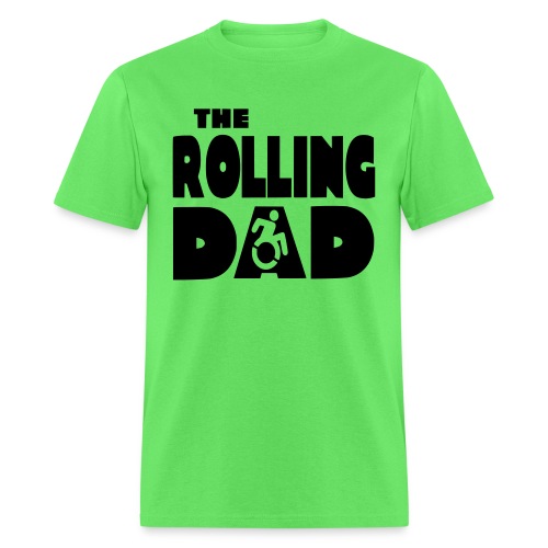 Rolling dad in a wheelchair - Men's T-Shirt