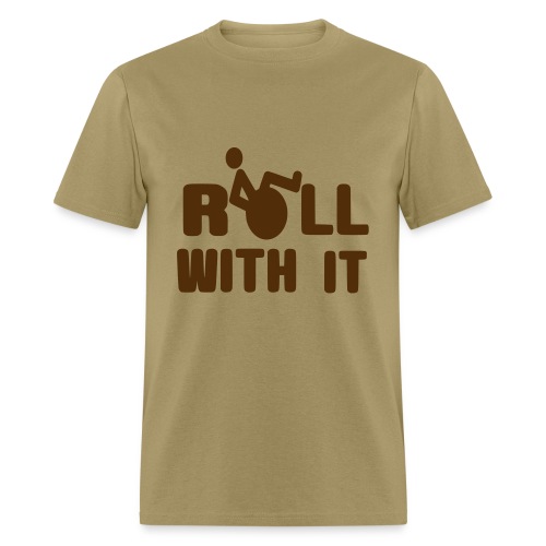 This is how a wheelchair user roll with it - Men's T-Shirt