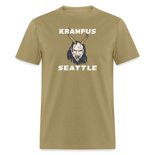 Krampus Seattle Logo White Font - Men's T-Shirt