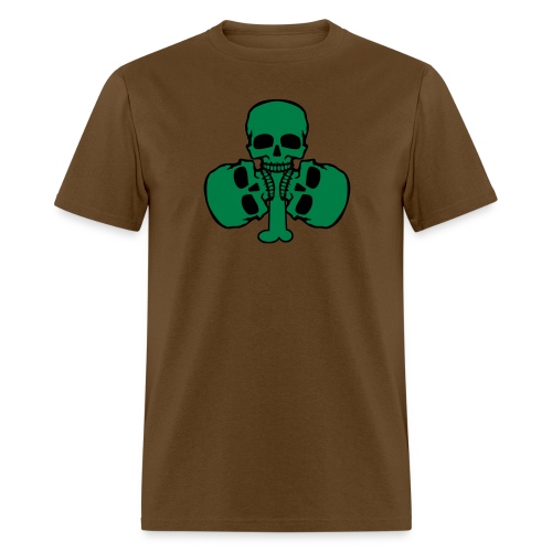 Skull Shamrock w/ Teeth - Men's T-Shirt