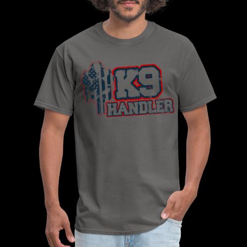 K9 Handler Front with Logo On Side - Men's T-Shirt