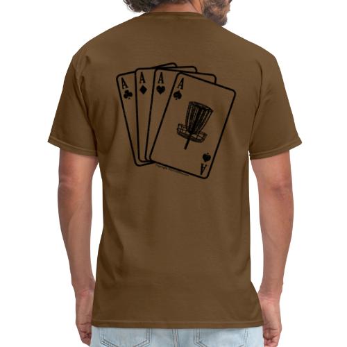Disc Golf Aces Black Print Shirt - Men's T-Shirt