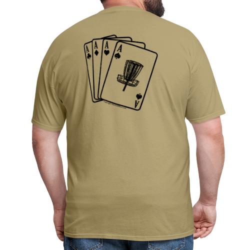 Disc Golf Aces Black Print Shirt - Men's T-Shirt