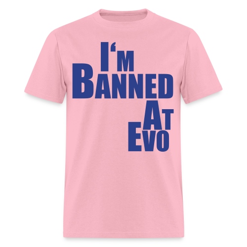 Banned at Evo (Silver Lettering) - Men's T-Shirt