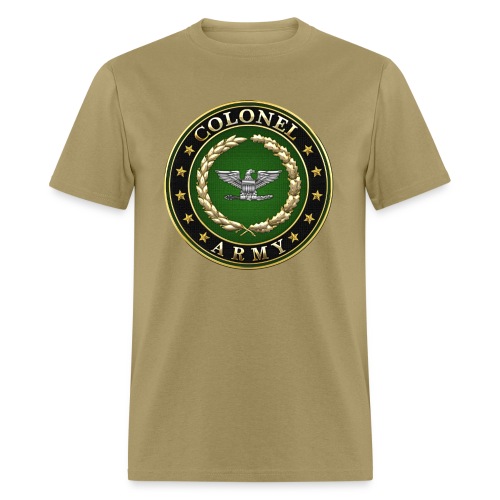 Army Colonel (COL) Rank Insignia 3D - Men's T-Shirt
