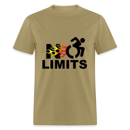 No limits for this wheelchair user * - Men's T-Shirt