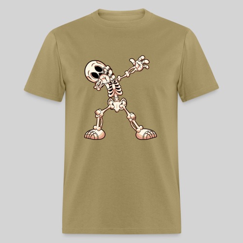 Dabbing Cartoon Skeleton - Men's T-Shirt