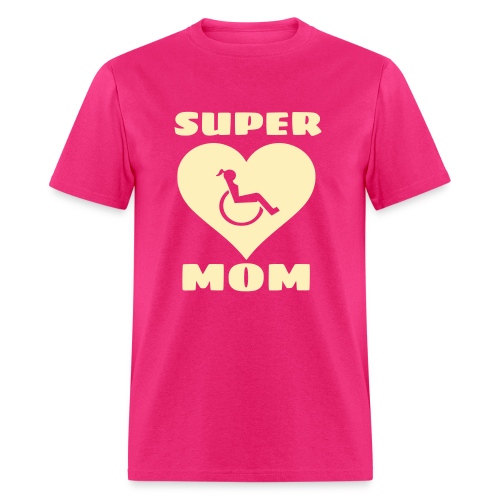 Super wheelchair mom, super mama - Men's T-Shirt