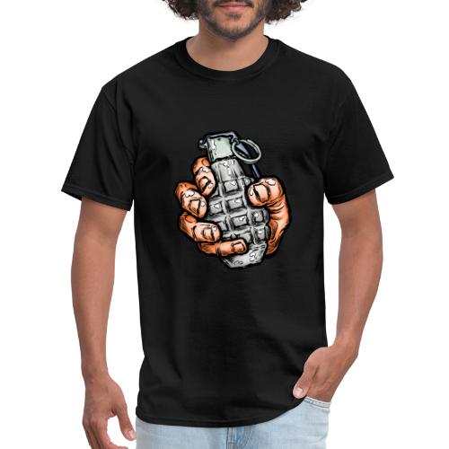 Hand Grenade In Comics Style - Men's T-Shirt