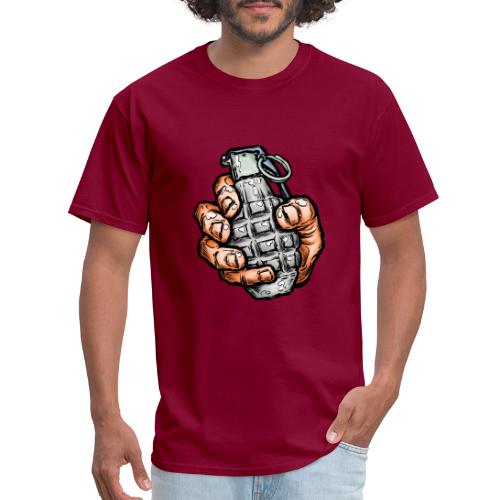 Hand Grenade In Comics Style - Men's T-Shirt