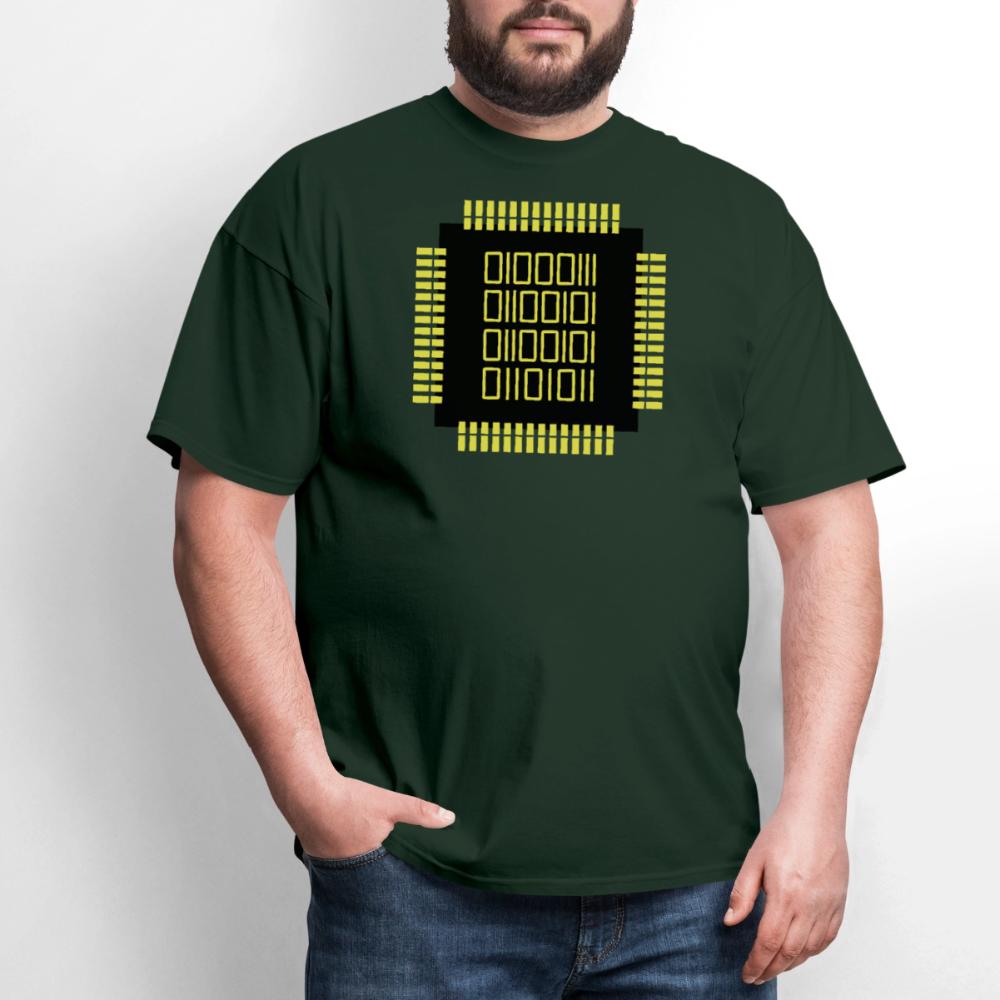 Geek - Binär - SoC - Men's T-Shirt forest green