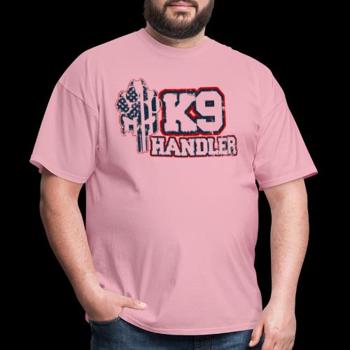 K9 Handler Front with Logo On Side - Men's T-Shirt