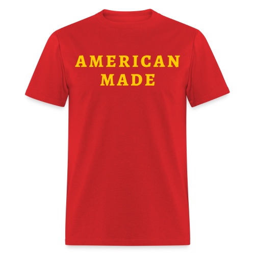AMERICAN MADE (Red and Yellow) - Men's T-Shirt