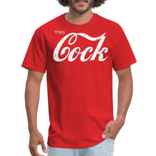 Enjoy Cock (Retro Parody) - Men's T-Shirt