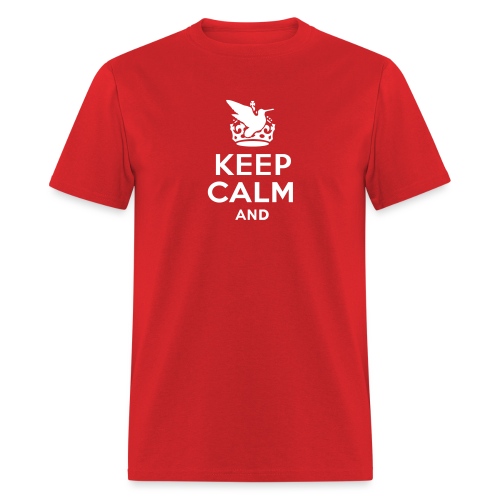 keep_calm_and_bird_hunt_text - Men's T-Shirt