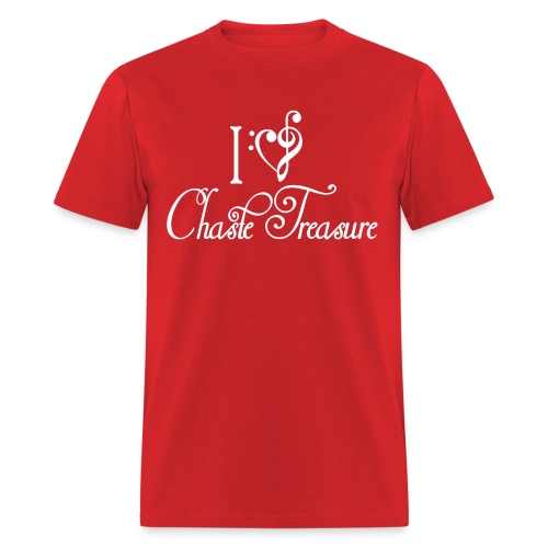 I LOVE Chaste Treasure! (White) - Men's T-Shirt