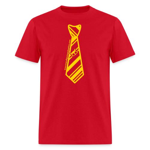 silver-tie-tshirt-01 - Men's T-Shirt