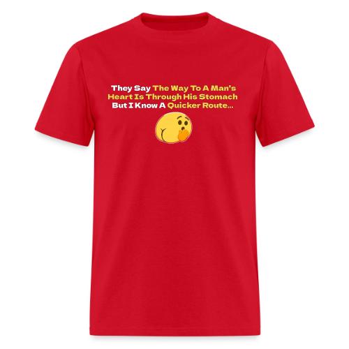 The Way To A Man s Heart... - Men's T-Shirt
