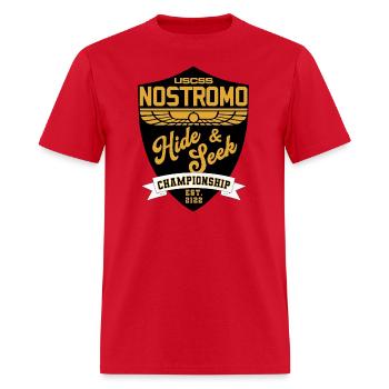 Nostromo Hide and Seek - Men's T-Shirt - red - Front - Jose (178cm)