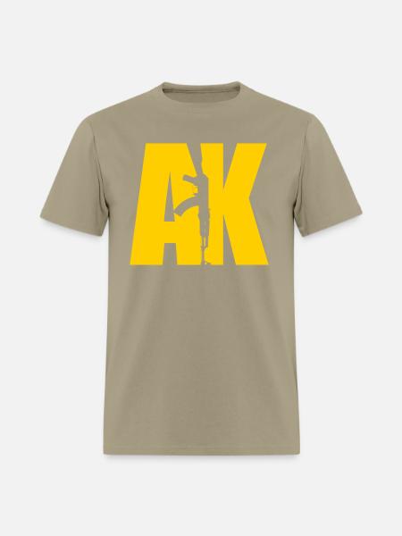 AK47 YELLOW - Men's T-Shirt - khaki - Front