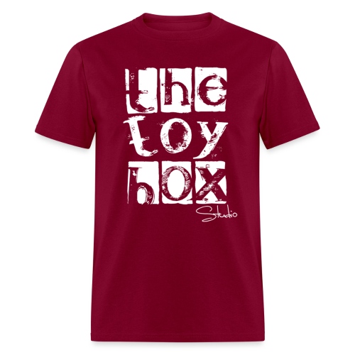 The Toy box Studio - White Logo - Men's T-Shirt