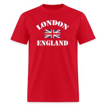 London England Tourist - Men's T-Shirt - red - Front - Jose (178cm)
