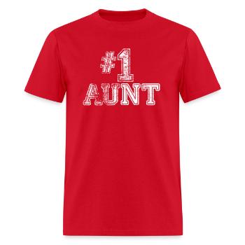 1 Aunt Number One - Men's T-Shirt - red - Front - Jose (178cm)