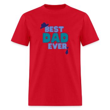 Best dad - Men's T-Shirt - red - Front - Jose (178cm)