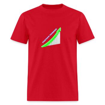 POSITIVE THINKING - Men's T-Shirt - red - Front - Jose (178cm)