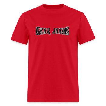 SEEK JESUS - Men's T-Shirt - red - Front - Jose (178cm)