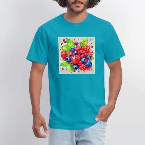 Summer Berry Splash Design - Men's T-Shirt