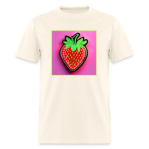 Vibrant Strawberry Neon Sign - Men's T-Shirt