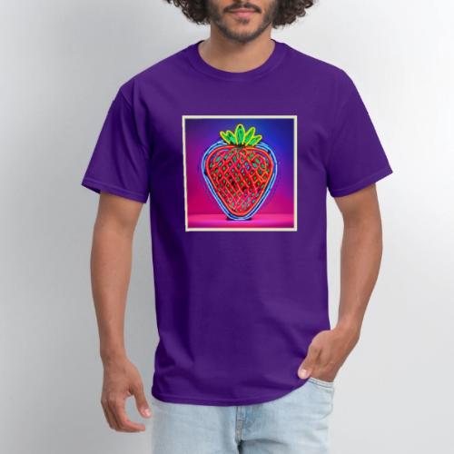 Vibrant Strawberry Neon Sign - Men's T-Shirt