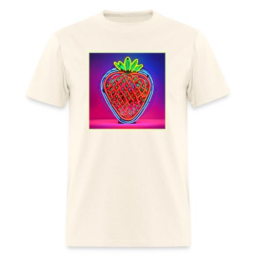 Vibrant Strawberry Neon Sign - Men's T-Shirt