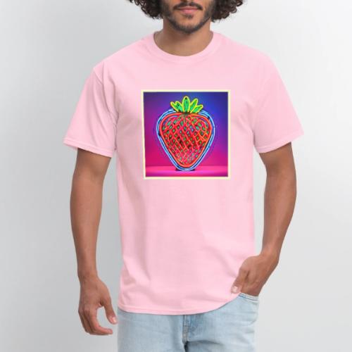 Vibrant Strawberry Neon Sign - Men's T-Shirt