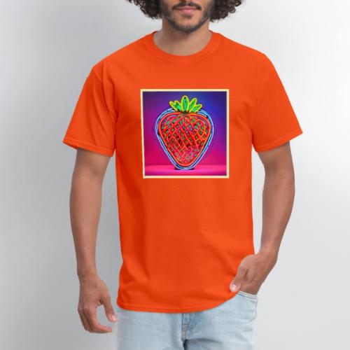 Vibrant Strawberry Neon Sign - Men's T-Shirt