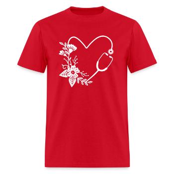 Cute stethoscope II - Men's T-Shirt - red - Front - Jose (178cm)