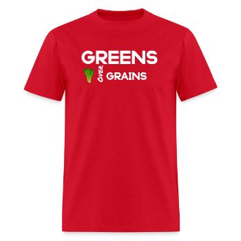 Greens Over Grains - Men's T-Shirt - red - Front - Jose (178cm)