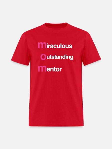 Outstanding Mentor Mom - Men's T-Shirt - red
