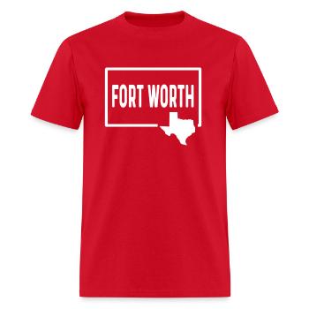 Fort Worth Texas Tx - Vacances dans ville natale - T-shirt Homme - rouge - Devant - Jose (178cm)