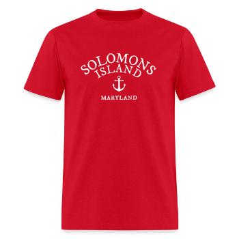 Solomons Island Md Maryland Nautical Coastal - Men's T-Shirt - red - Front - Jose (178cm)