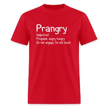 Prangry Definition, Pregnancy Gift, Funny Pregnanc - Men's T-Shirt - red - Front - Jose (178cm)