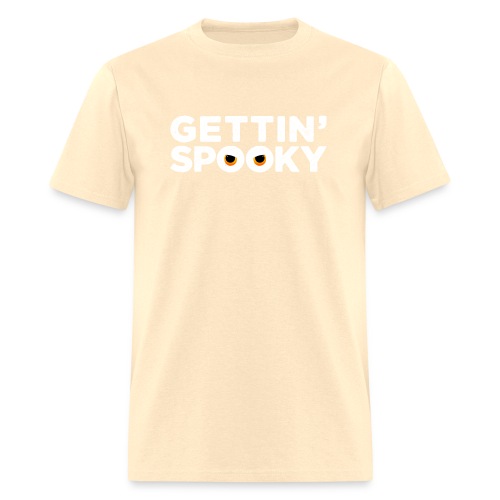 Gettin Spooky Logo White on transparent - Men's T-Shirt
