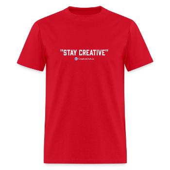 Stay Creative - Men's T-Shirt - red - Front - Jose (178cm)
