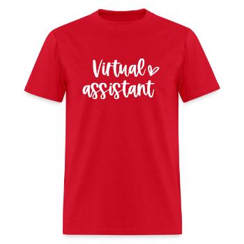 Assistant virtuel Admin - T-shirt Homme - rouge - Devant - Jose (178cm)