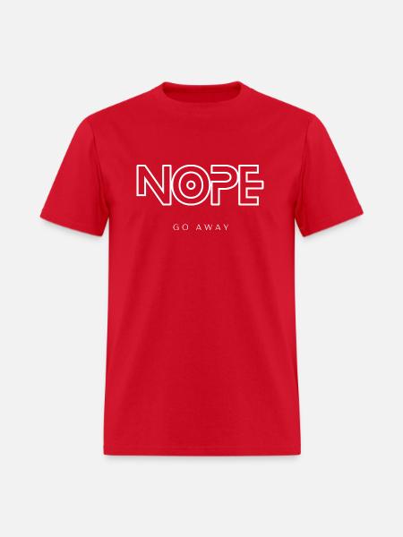 Nope Go Away - Men's T-Shirt - red
